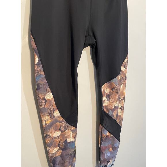 Athleta Black Asym Mesh Sonartight Athletic Leggings Size Large - Picture 5 of 15